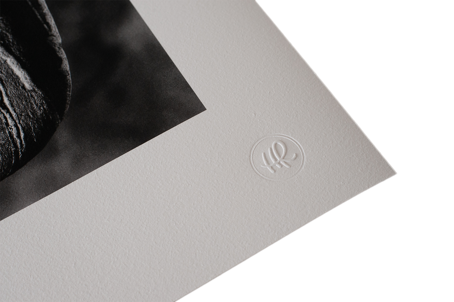 Detailfoto der Vorderseite eines Fotoprints von Herbert Rauch